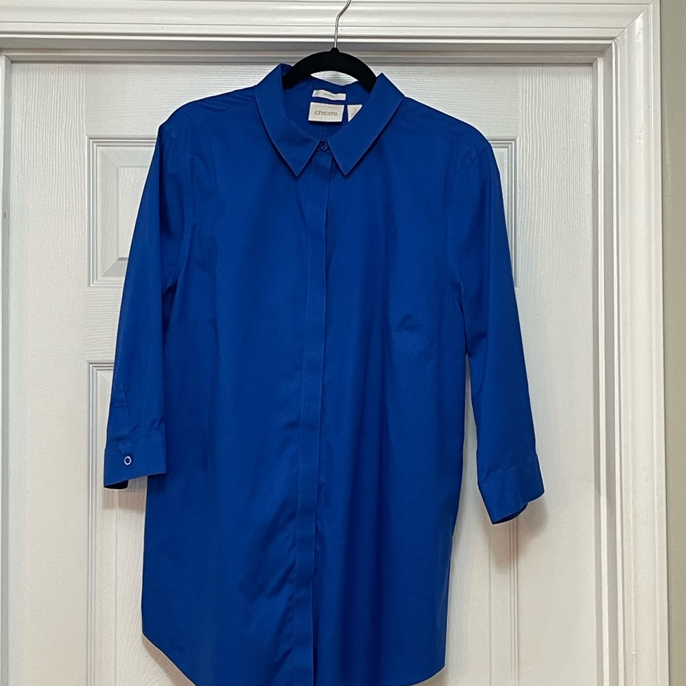 Blue Button-Up Shirt